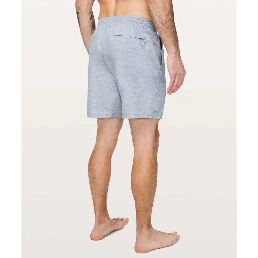 Lululemon‎ Beach Shorts Mens S Small Plum Channel Cross Swim Brief Lined Stretch